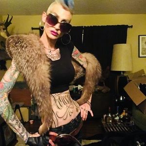 RUSSIAN FOX fur collar!!